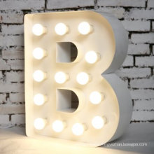 Luxury Decoration Light Bulb Sign Letters for Outdoor Display